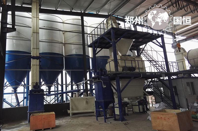 塔楼式干粉砂浆生产设备全套生产线